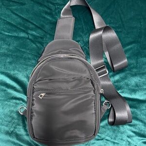 Sleek Black Crossbody Bag